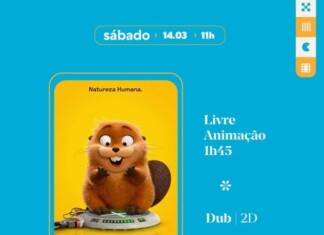 Sessão Azul exibe animação “Cara de Um, Focinho de Outro” neste sábado no Pátio Shopping