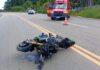 Acidente entre moto e carretinha mobiliza bombeiros em SC