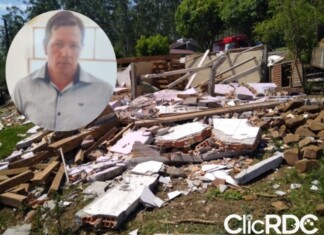 Identificado o homem que morreu após queda de laje no Oeste de SC