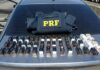PRF apreende anabolizantes e remédios para emagrecimento escondidos em carro em SC
