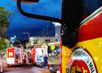 Grave acidente em Avenida de Chapecó deixa motociclista morto