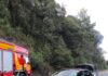 Colisão entre carro e caminhão deixa ferido na BR-282 no Oeste Catarinense