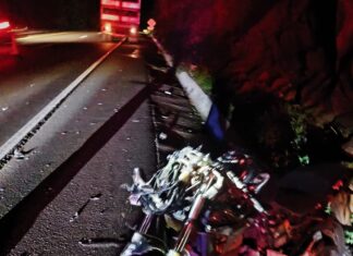 Jovem morre após colisão entre moto e caminhão na BR-282, no Oeste Catarinense