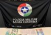 Ação da PM resulta na apreensão de drogas em SC