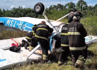 Avião monomotor cai após decolagem e deixa um morto