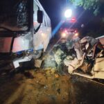 Identificado o homem que morreu em grave acidente entre carro e ônibus no Oeste de SC
