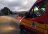 Jovem de 22 anos fica ferido após carro capotar no Oeste Catarinense