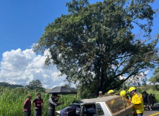 VÍDEO: Acidente grave na SC-283 mobiliza aeronave e deixa vítima com traumatismo no Oeste de SC