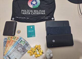 Fuga termina com prisão por tráfico de cocaína no Oeste de SC