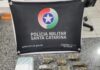 Jovem é preso com mais de 1,5 kg de maconha no Oeste Catarinense