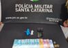PM apreende cocaína e dinheiro durante abordagem no Oeste catarinense