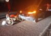 Motociclista fica ferido após colisão traseira em rodovia no Oeste Catarinense