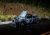 Veículo pega fogo e consome Corolla em poucos minutos no Oeste de SC