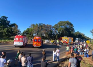 SAER divulga novas informações sobre acidente na SC-480; mulher com múltiplos traumas é levada ao HRO