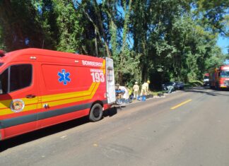 Corpo de Bombeiros detalham gravidade de acidente com veículo da saúde na PR-158