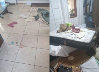 Dois homens fazem famílias reféns, usam criança como escudo e fogem para mata em SC