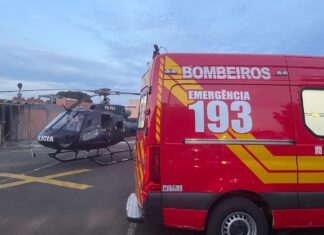 VÍDEO: Menino de 10 anos sofre grave acidente com bicicleta e mobiliza resgate aéreo no Oeste