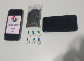 Jovem de 19 anos é preso por tráfico de drogas em ponto conhecido em Chapecó