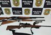 Polícia Civil apreende quatro armas após investigação de ameaça no Oeste
