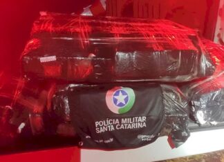 Adolescente é apreendida com 130 kg de maconha após sinistro no Oeste de SC