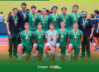 Santa Catarina marca presença no pódio do Campeonato Brasileiro de Seleções de Vôlei categoria sub-16