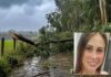 Jovem morre após ser atingida por árvore durante temporal no interior do RS