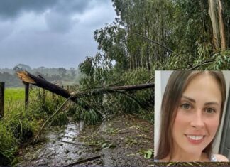 Jovem morre após ser atingida por árvore durante temporal no interior do RS