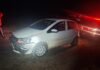 Saída de pista seguida de choque é registrada no Oeste durante a noite