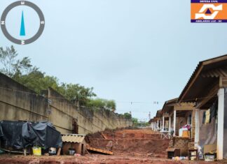Temporal provoca ocorrências de enxurrada e movimentação de solo no Oeste Catarinense
