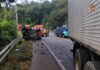 Acidente deixa motorista ferido e provoca mobilização de bombeiros no meio-oeste de SC