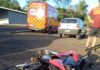 Motociclista fica ferido após colisão com carro no Oeste