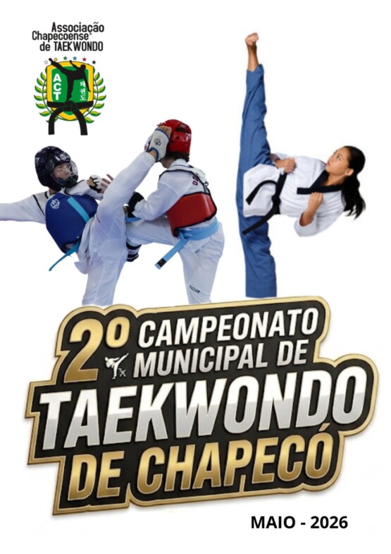 Chapecó recebe 2º Campeonato Municipal de Taekwondo neste domingo