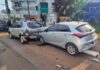Colisão entre veículos estacionados deixa duas pessoas feridas no Oeste Catarinense