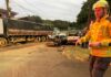 VÍDEO: Colisão entre carro e caminhão deixa duas pessoas feridas em Chapecó