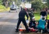 Motociclista fica ferido em acidente na SC-283 e é socorrido pelo SAER-Fron em Chapecó