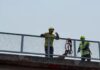 VÍDEO: Bombeiros resgatam cachorro em situação de risco sobre viaduto da BR-282 no Oeste de SC