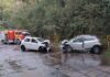 Colisão frontal entre carros deixa dois feridos e mobiliza bombeiros no Oeste de SC
