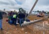 Homem sofre queda de grande altura durante trabalho e é transferido de helicóptero em SC
