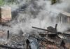 Casa é destruída por incêndio no Oeste Catarinense