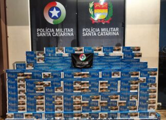 Operação da Polícia Militar resulta em apreensão de 2 mil maços de cigarros no Oeste de SC