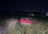 Saída de pista seguida de capotamento deixa homem ferido no Oeste de SC