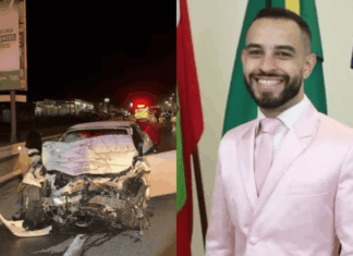 VÍDEO: Vice-prefeito bate BMW em caminhão ao tentar fugir de prisão em SC, diz Gaeco