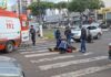 Motociclista fica ferido após acidente com SUV em cruzamento da Getúlio Vargas em Chapecó
