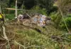 VÍDEO: Motorista morre em grave acidente com caminhão carregado de placas solares no Oeste Catarinense