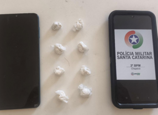 Suspeito tenta fugir da PM, mas é preso com cocaína durante ação contra o tráfico em Chapecó