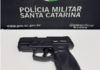 Polícia Militar recupera pistola 9mm furtada e prende mulher no Oeste Catarinense