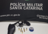 Homem é preso após polícia encontrar revólver municiado em residência de Chapecó