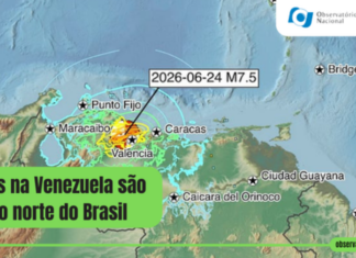 Terremotos na Venezuela são sentidos em cidades do Norte do Brasil