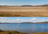 Fenômeno raro transforma paisagem e faz lago ‘sumir’ todos os anos.