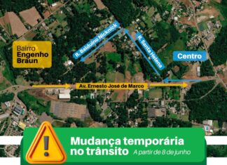 Obras na Ernesto de Marco alteram trânsito entre o Centro e a Efapi a partir de segunda-feira